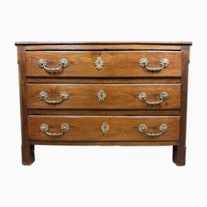 Commode à Tiroirs Arrondis Louis XIV en Noyer, 1700s