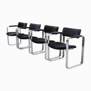 Silberne Stühle von Eero Aarnio, 1970er, 4er Set