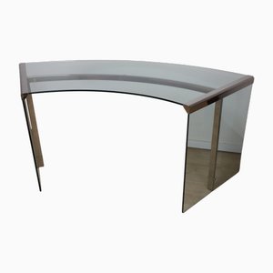 Bureau Président en Verre Trempé par Gallotti and Radice, 1970s