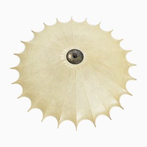 Lampada da soffitto Cocoon a forma di stella attribuita a Friedel Wauer per Goldkant Leuchten, anni '60