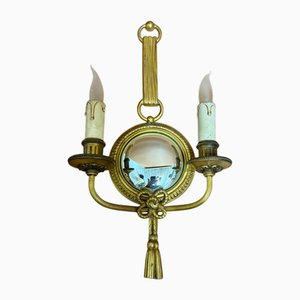 Empire Wizard Mirror Wall Lamp by Henri Petitot for Atelier Petitot, France, 1950s