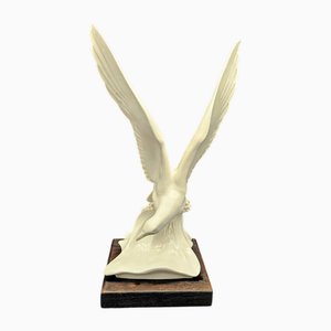 Gabbiano sull'onda in porcellana di Max Esser per Meissen, 1937