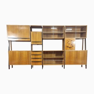 Vintage Modular Wall Unit, 1970s, Set of 4