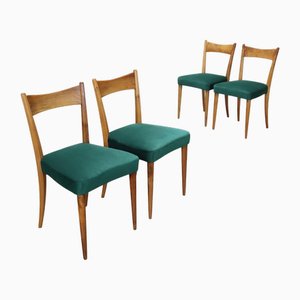 Vintage Italian Dining Chairs, 1950s, Set of 4