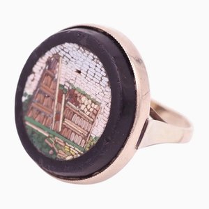 Anillo con micro-mosaico Grand Tour