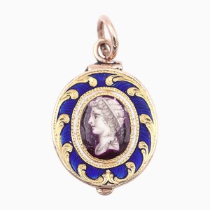 Colgante de relicario victoriano del emperador