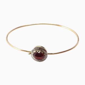 Garnet Bangle Bracelet