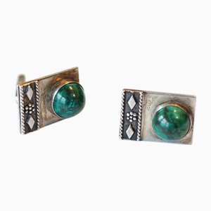 Taxco Style Silver Cufflinks, Set of 2