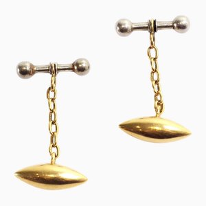 Vintage Gold Cufflinks, Set of 2