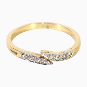 Antiker Ehering mit Diamanten