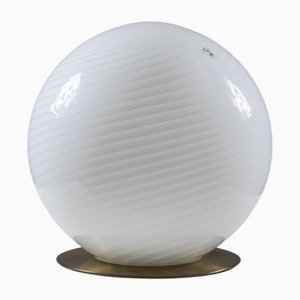 Lámpara de mesa vintage de cristal de Murano, años 50