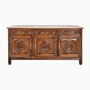 Oak Sideboard Carved from DLG Dudouyt