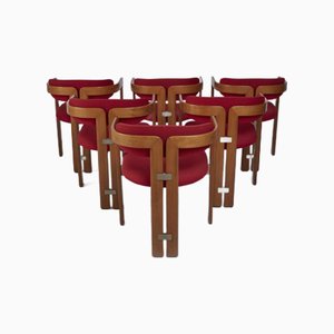 Chaises Pamplona par Augusto Savini pour Pozzi, 1965, Set de 6