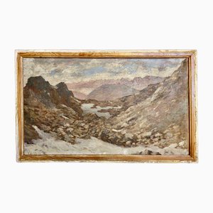 Clément Castelli, Le Lac Cornu, Chamonix, 1937, Huile sur Panneau