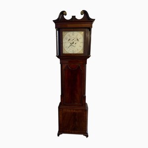 Horloge 8 Jours Antique George III en Acajou, 1800s
