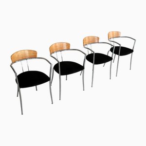 Vintage Dining Chairs from Effezeta, 1980s, Set of 4