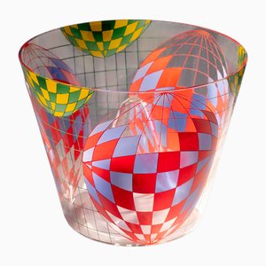 Glass Object by Tomas Hora for Kamenický Šenov, Vaserely, 1999