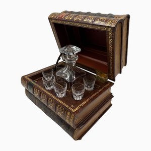 Service en Cristal de Baccarat dans une Boîte en Forme de Livre, 1890s
