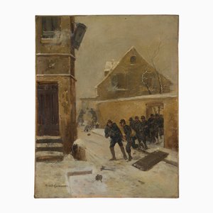 19th Century Signed Italian Military Painting, Michele Cammarano