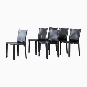 Model 413 Cab Dining Chairs by Mario Bellini for Cassina, 1977, Set of 6
