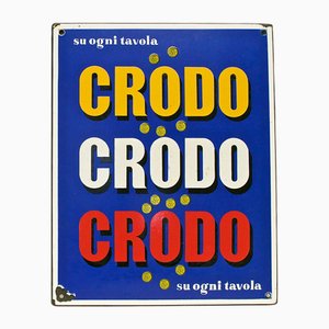 Crodo Enameled Advisor Panel, 1960s