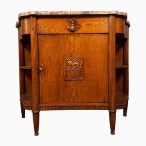 Jugendstil Servierbuffet aus Eiche, 1900er