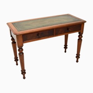 Antiker viktorianischer Schreibtisch aus Leder, 1860