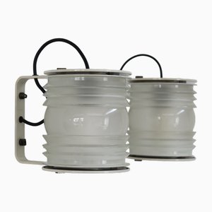 Italian Wall Lamps Fresnel Model by Joe Colombo for Oluce, 1960s, Set of 2