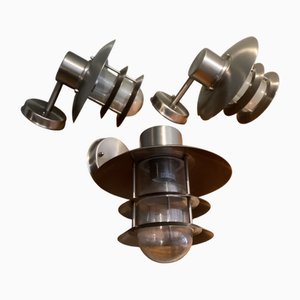 Garden Wall Lights, 1980, Set of 3