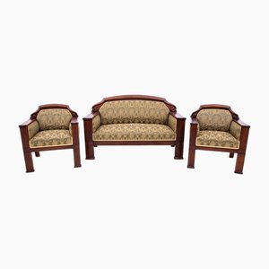 Mobilier de Salon Biedermeier Antique, 1870, Set de 3
