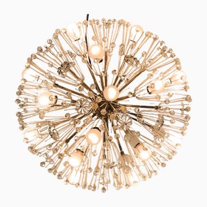 Énorme Plafonnier Sputnik Dandelion Snowflake par Emil Stejnar pour Rupert Nikoll, 1950s