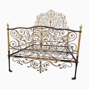 Antique Painted Iron Bed