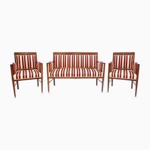 Antique Living Room Set, 1890, Set of 3