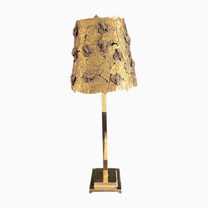 Mid-Century Modern Table Lamp in Brass