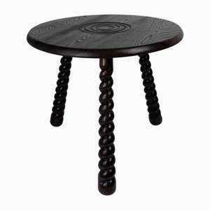 Moderner gedrechselter Bobbin Beistelltisch von Charles Dudouyt