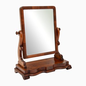 Miroir de Rangement Victorien Antique en Noyer, 1860