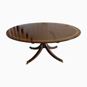 Table de Salle à Manger Ovale Antique en Acajou, 1910