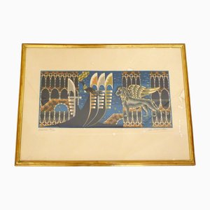 Jean Picart Le Doux, Venezia, 1960s, Large Lithograph