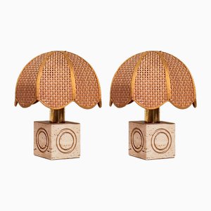 Italienische Tischlampen von Fratelli Mannelli, 1970er, 2er Set