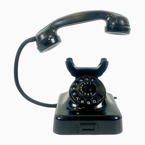 Art Deco Telefontischlampe aus Bakelit, 1930er