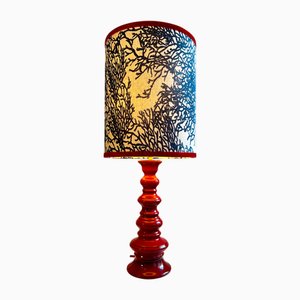 Lampadaire Space Age Rouge Vif, 1970s