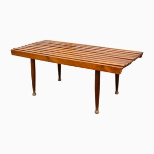 Italian Wooden Bench, 1950s