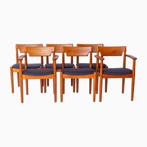 Vintage Danish Teak Chairs by Grete Jalk, 1960s, Set of 6