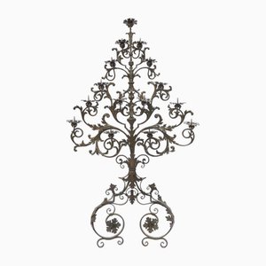Large Wrought Iron Candleholder, 1700
