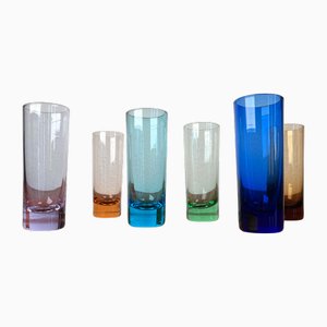 Verres à Shot Mid-Century Moderne Coloré, Allemagne, 1960s, Set de 6