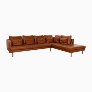 Istra Leather Corner Brown Sofa from BoConcept