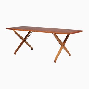 Danish Sofa Table in Teak and Oak, 1960s