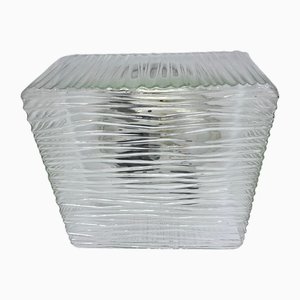 Mid-Century Glass Wall Light, Czechoslovakia, 1970s