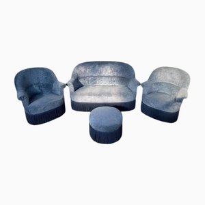 Toad Lounge Sofa, Sessel und Ottomane, 4 . Set