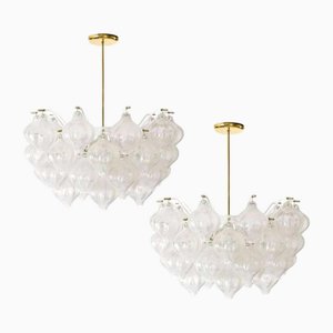 Large Tulipan Light Fixtures attributed to J. T. Kalmar for Kalmar, 1970s, Set of 2